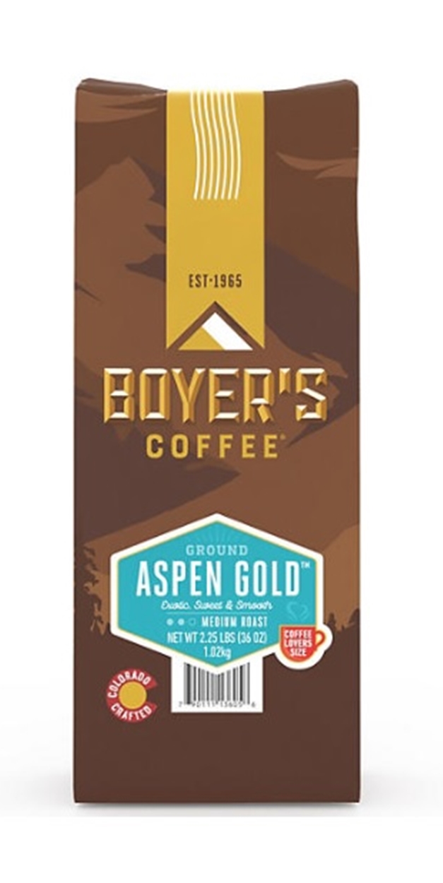 (image for) Boyer's Coffee Medium Roast Ground Coffee Aspen Gold (2.25 lbs.)